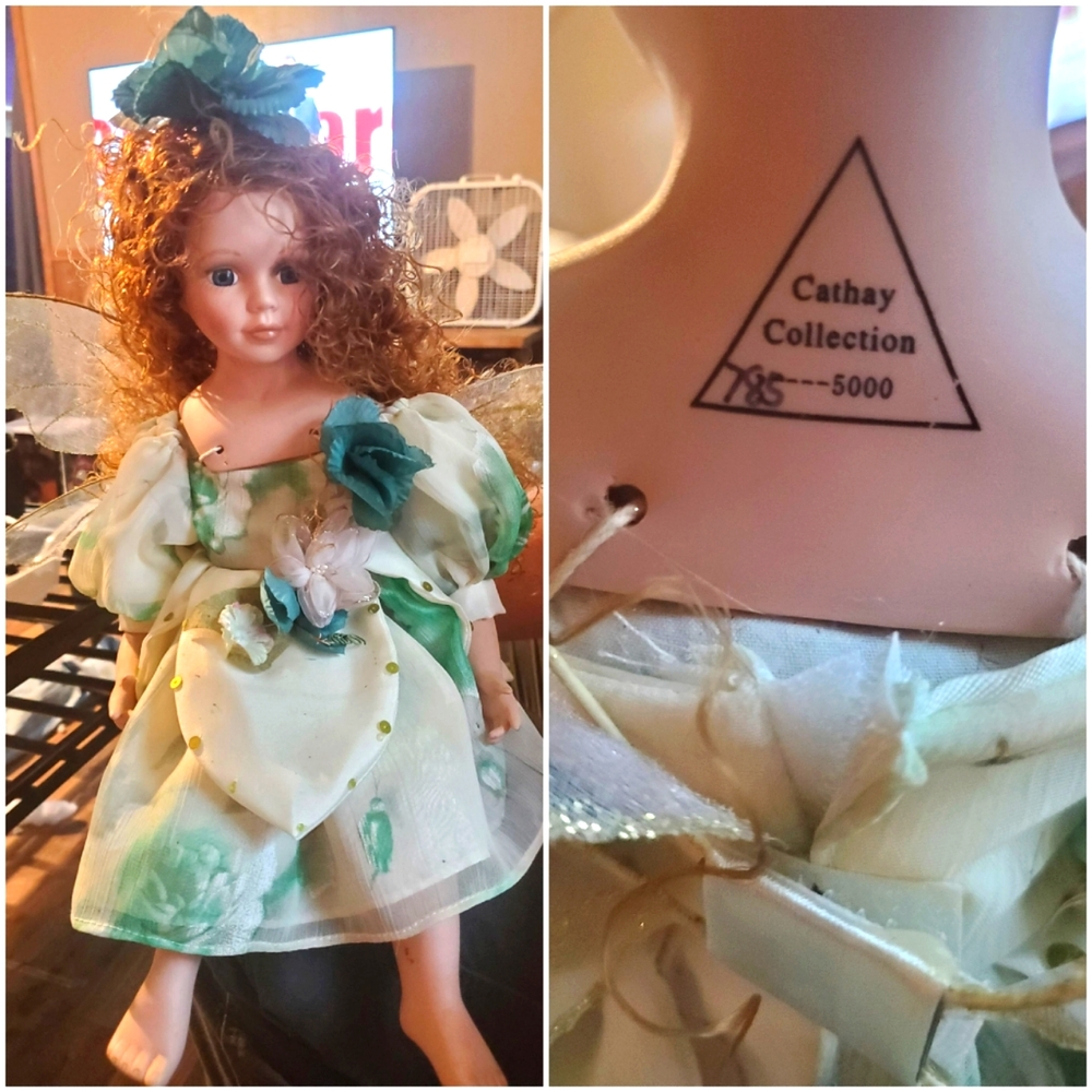 Porcelain doll collector.
